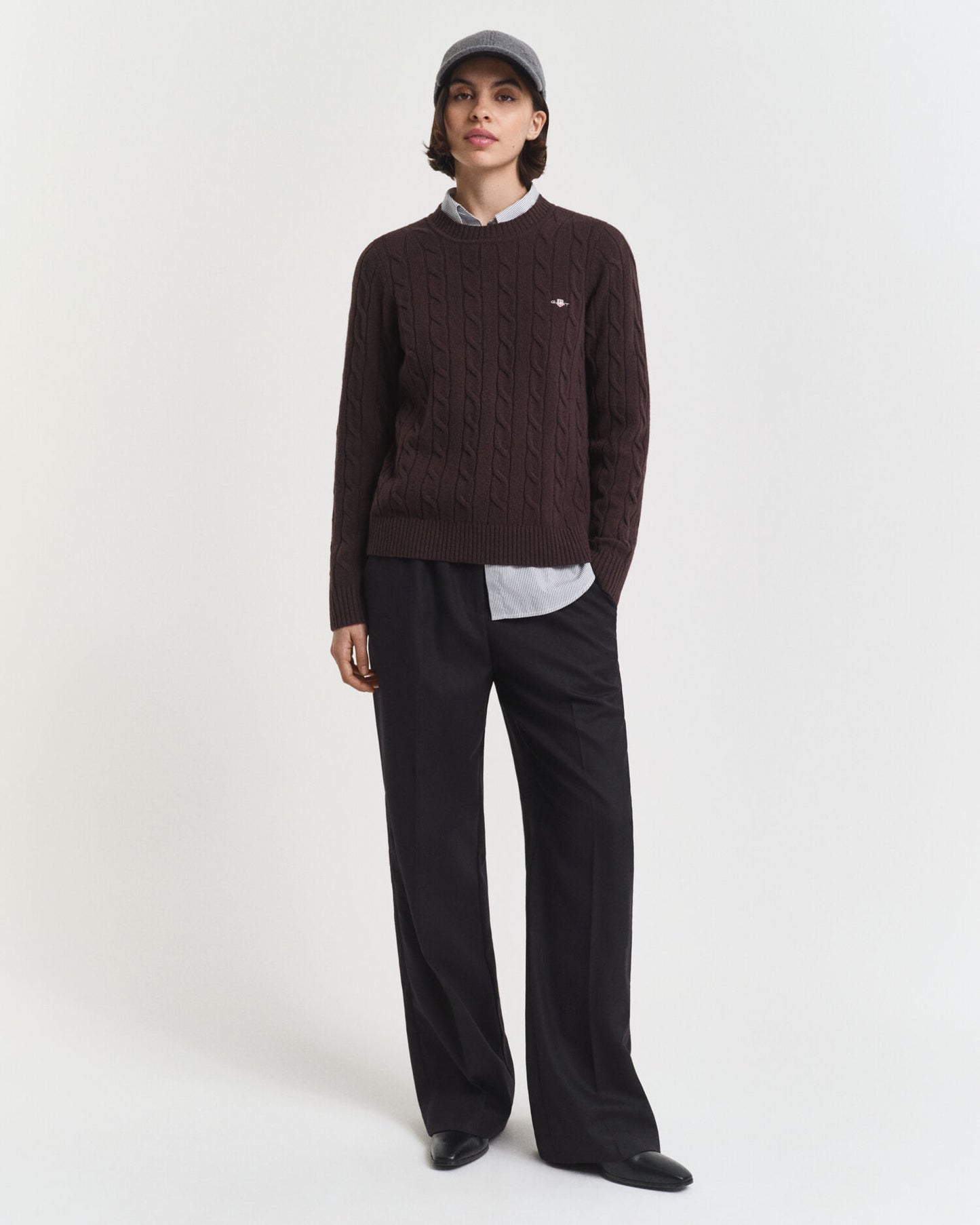 Wool Blend Pull-On Pants