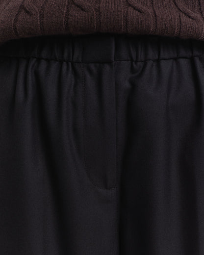 Wool Blend Pull-On Pants