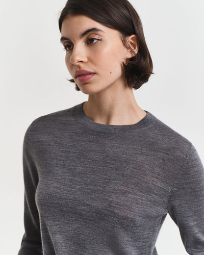 Extra Fine Merino Wool Crew Neck Sweater
