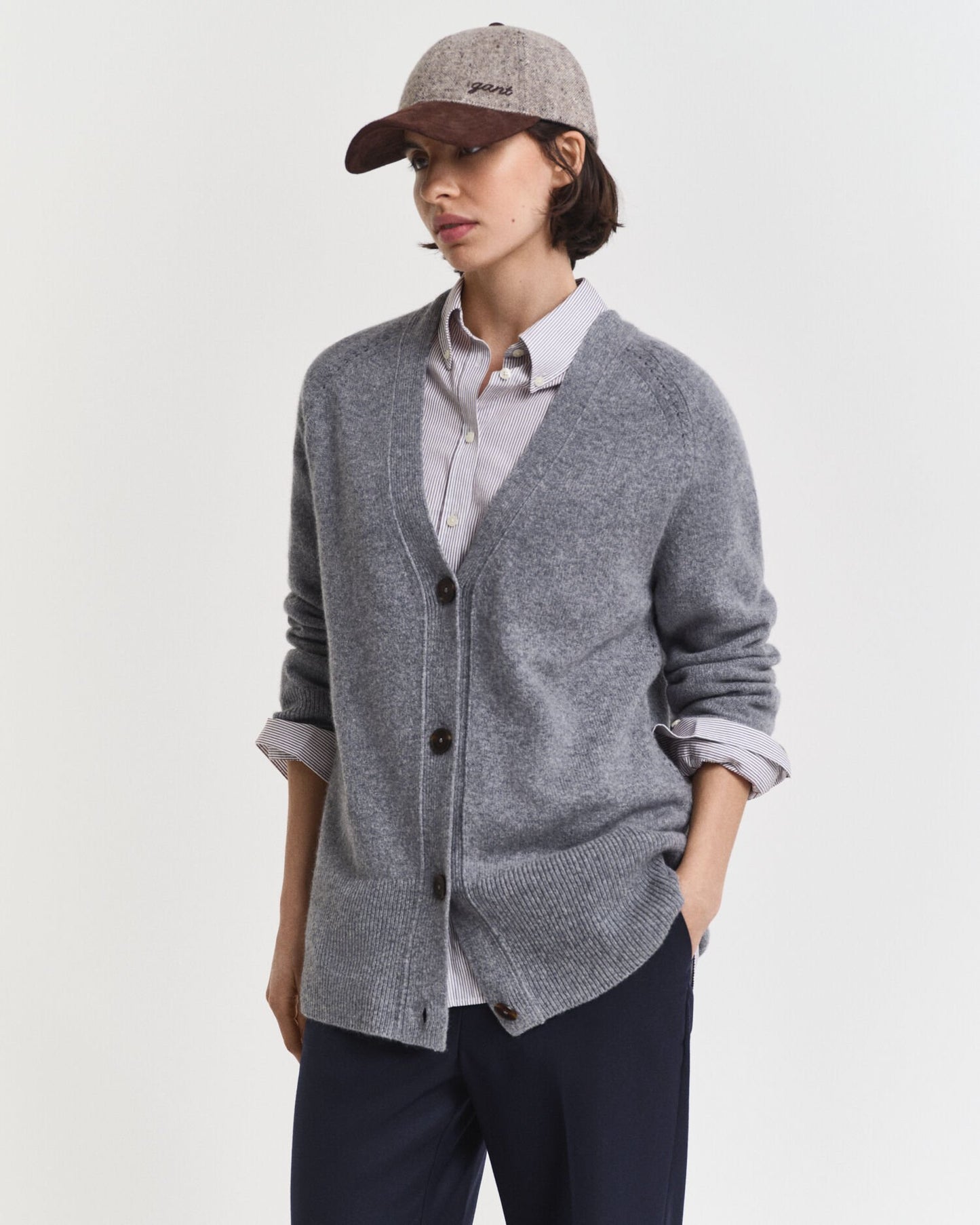 Wool Cashmere Blend Cardigan