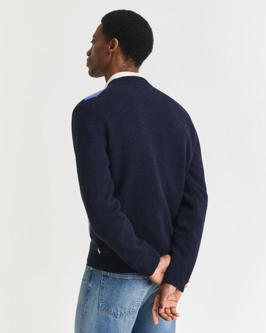 Argyle Crew Neck Sweater