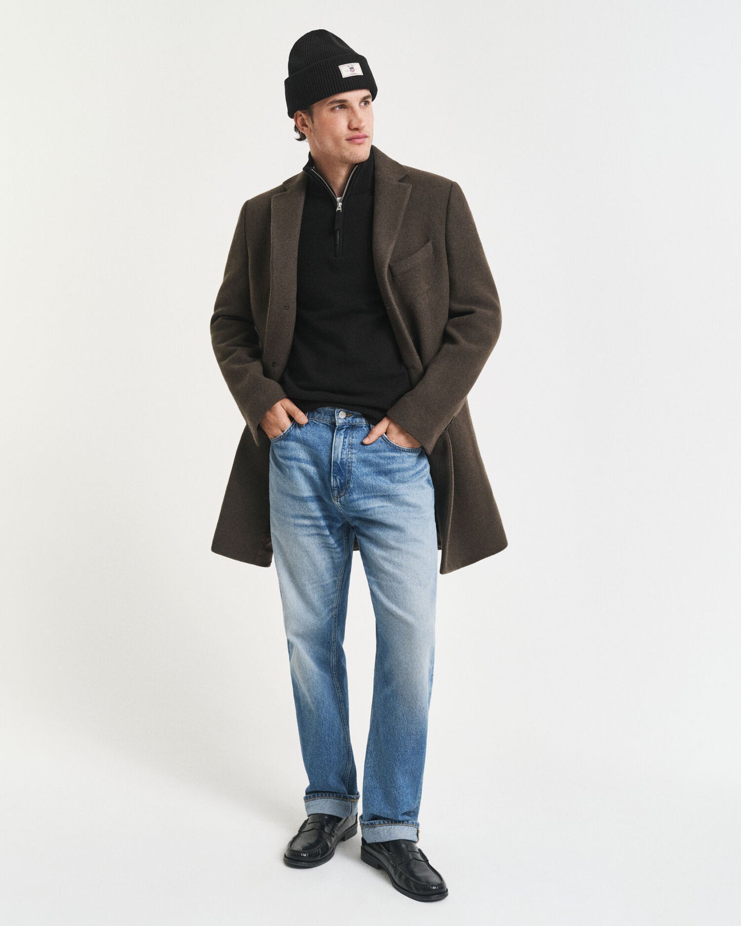 Superfine Lambswool Half-Zip Sweater