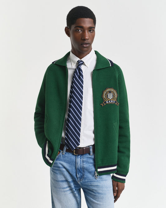 1949 Graphic Zipped Cardigan