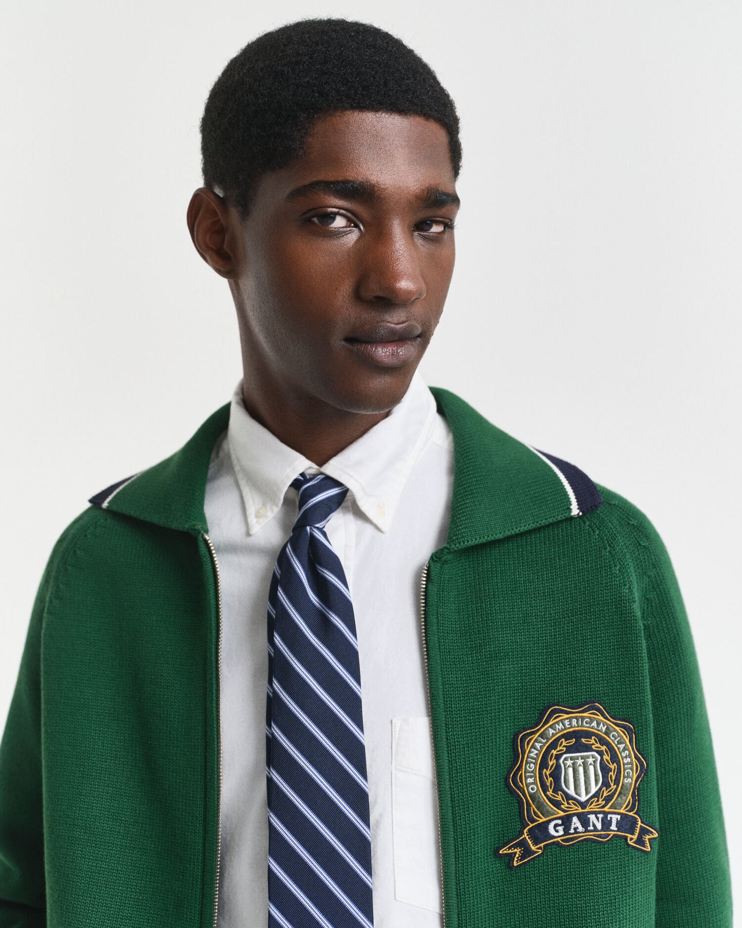 1949 Graphic Zipped Cardigan