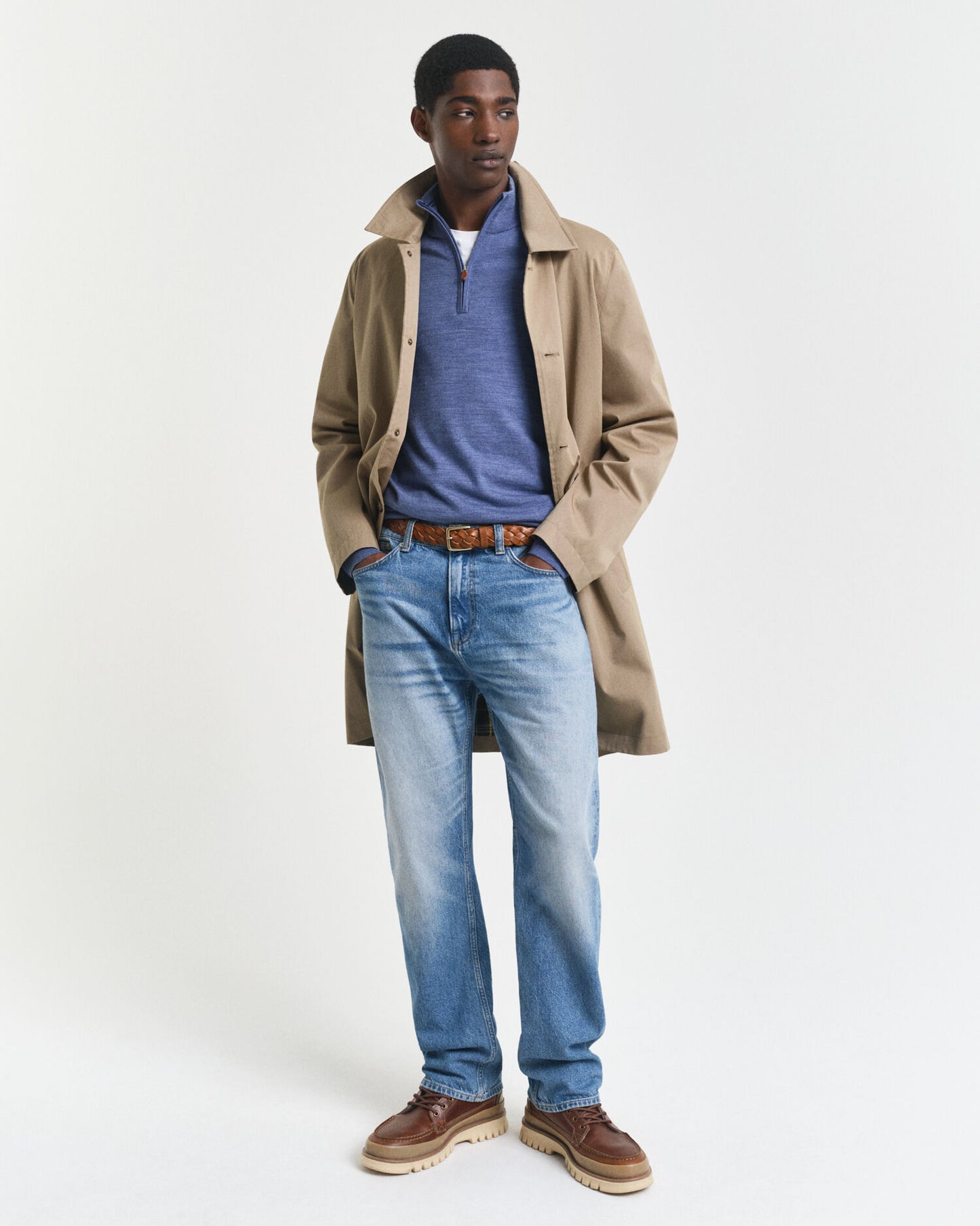 Extra Fine Merino Wool Half-Zip Sweater