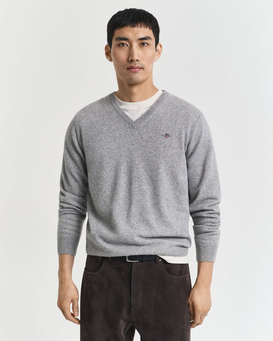 Superfine Lambswool V-Neck Sweater