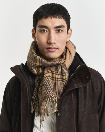 Double-Faced Check Scarf