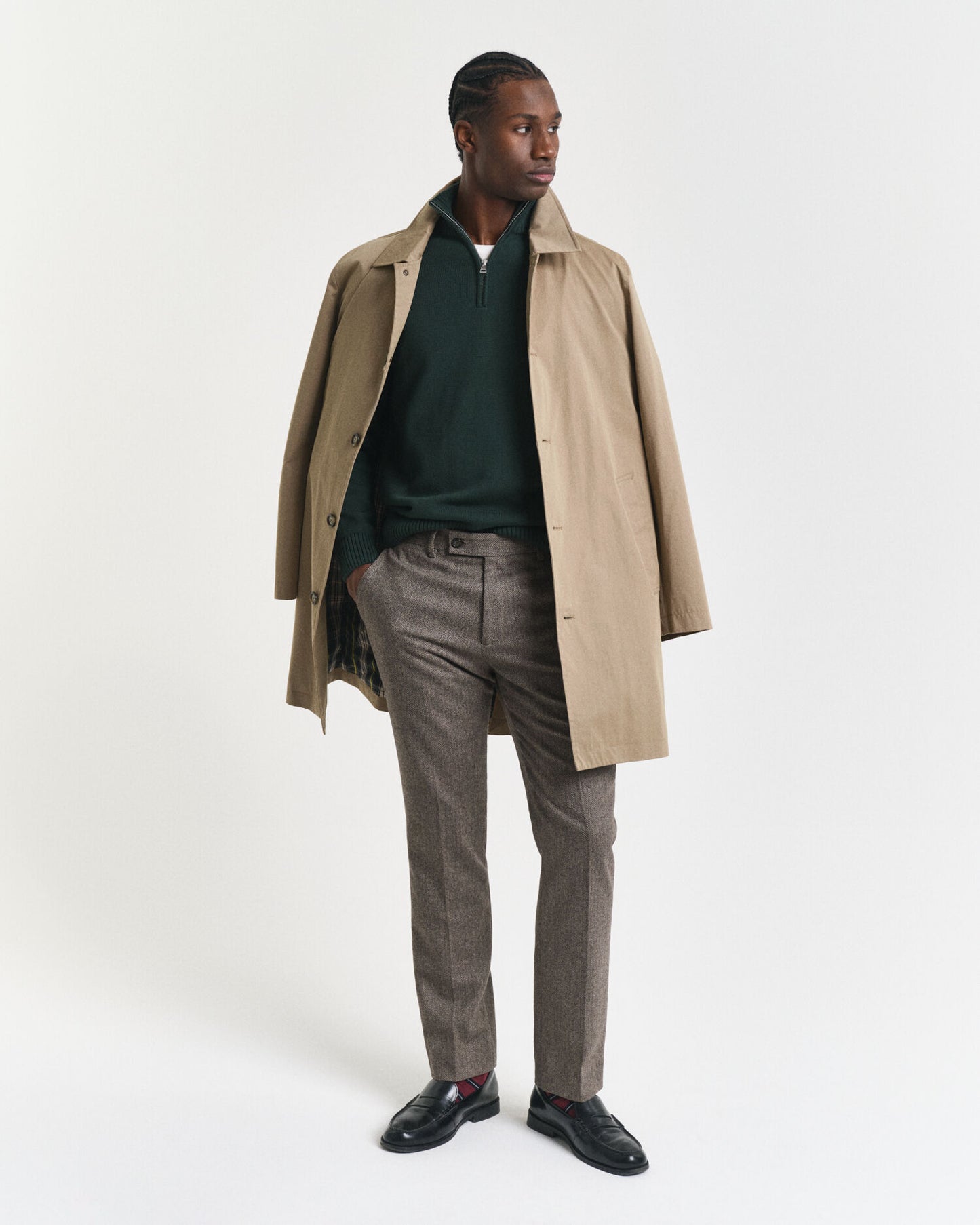 Casual Cotton Half-Zip Sweater