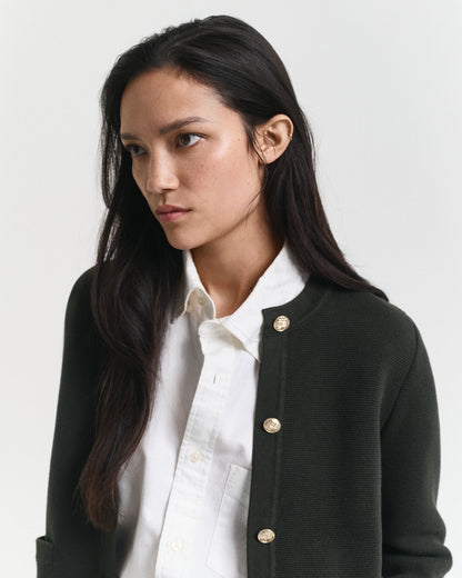 Contrast Knit Cardigan