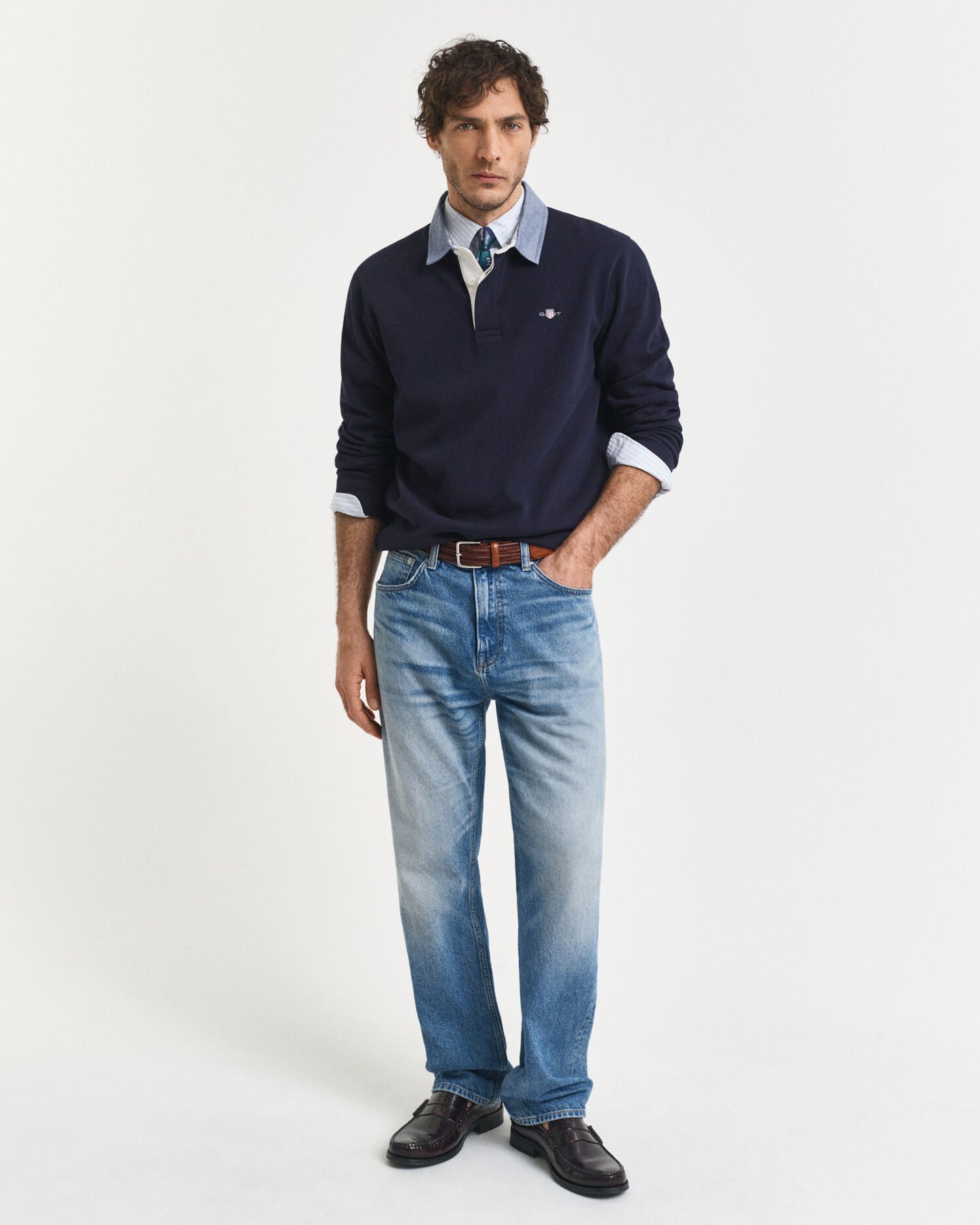 Chambray Collar Heavy Rugger